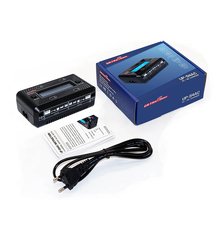 ULTRA POWER UP-S4AC Battery Charger AC DC for RC Helicopter FPV Drone Car Boat RC Model 1S-2S LiPO/LiHV 2S-6S NiMH/NiCd Battery