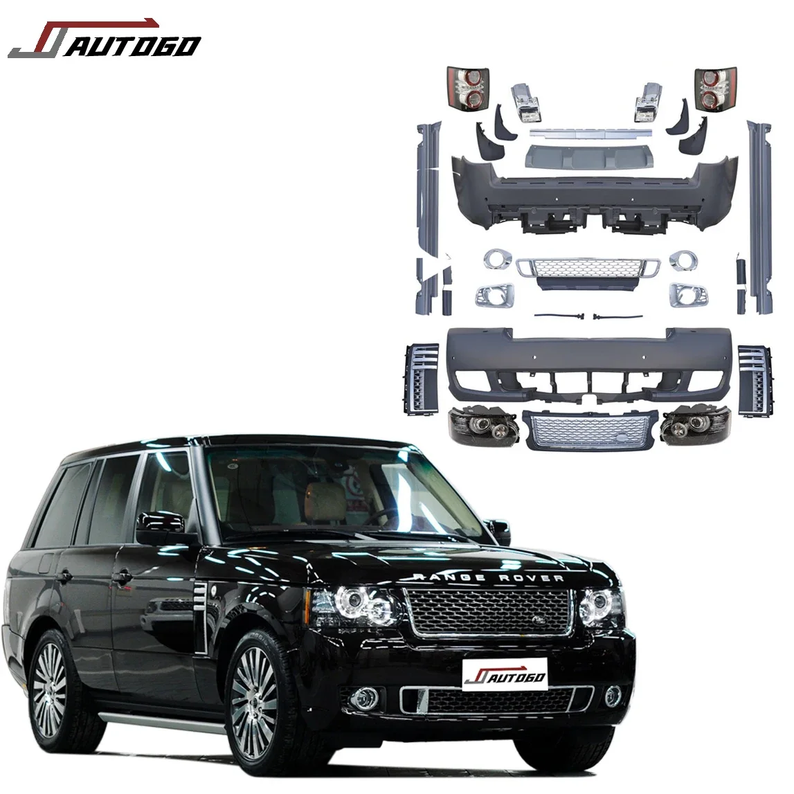 

Auto Facelift body kit For Land Rover Range Rover 3 Vogue L322 2005 2006 2007 2008 2009 2010 2011 2012 Update to Autobiography