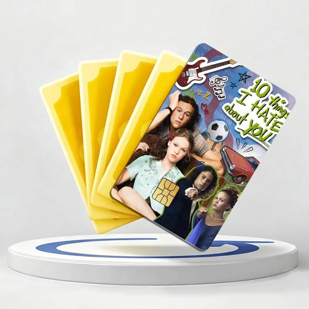 Romantic Film 10-Things I Hate About You  Card Stickers for Bank Access Protective Waterproof Film Cover Sticker Gift