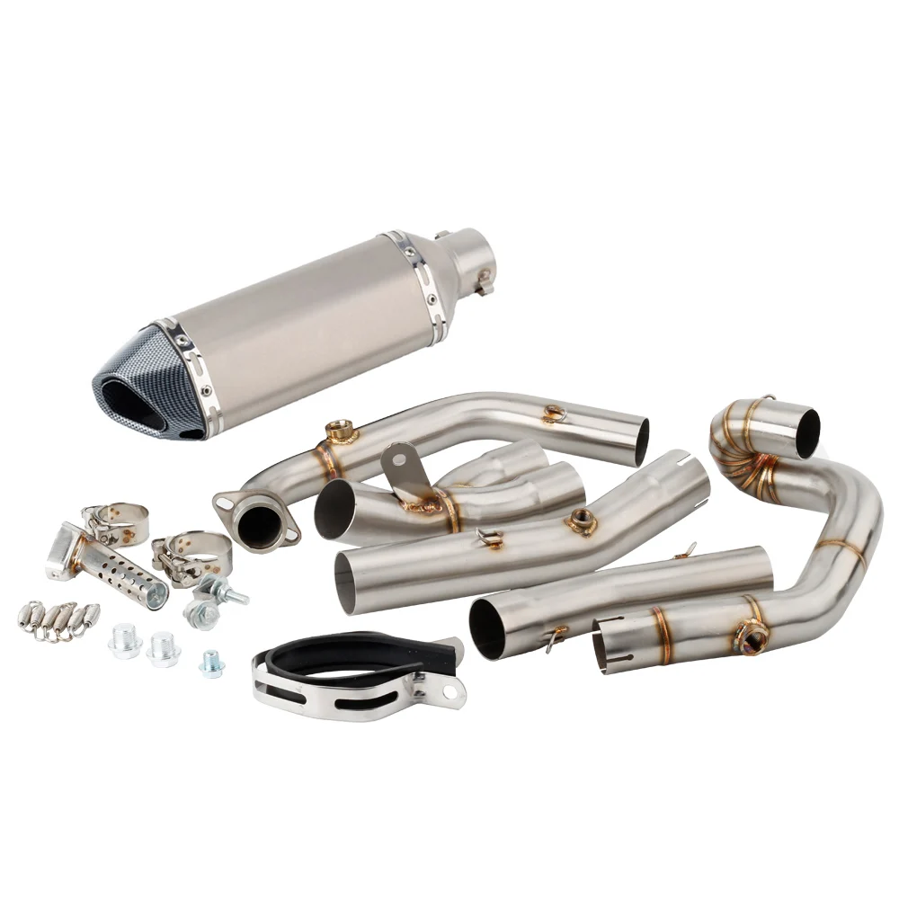 Per Suzuki SV650 SV650S 2003 2004 2005 2006 2007 2008 2009 2010 2011 2012 2013 2014 2015 Tubo di Scarico Moto Slip-On
