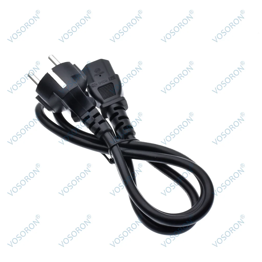 CEE7/7 European Straight Schuko to IEC C13 Power Cords, 10A 250V, Connected to C14 AC Power Cable Schuko Adapter Lead Cord