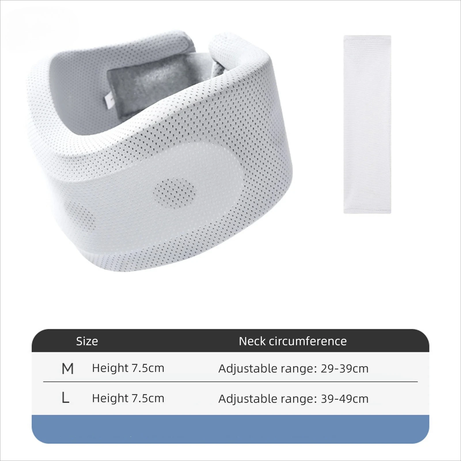 دعامة للرقبة من الإسفنج الناعم تدعم دعامات قابلة للتعديل مع غطاء بديل للسفر في المكتب والمدرسة المنزلية #4