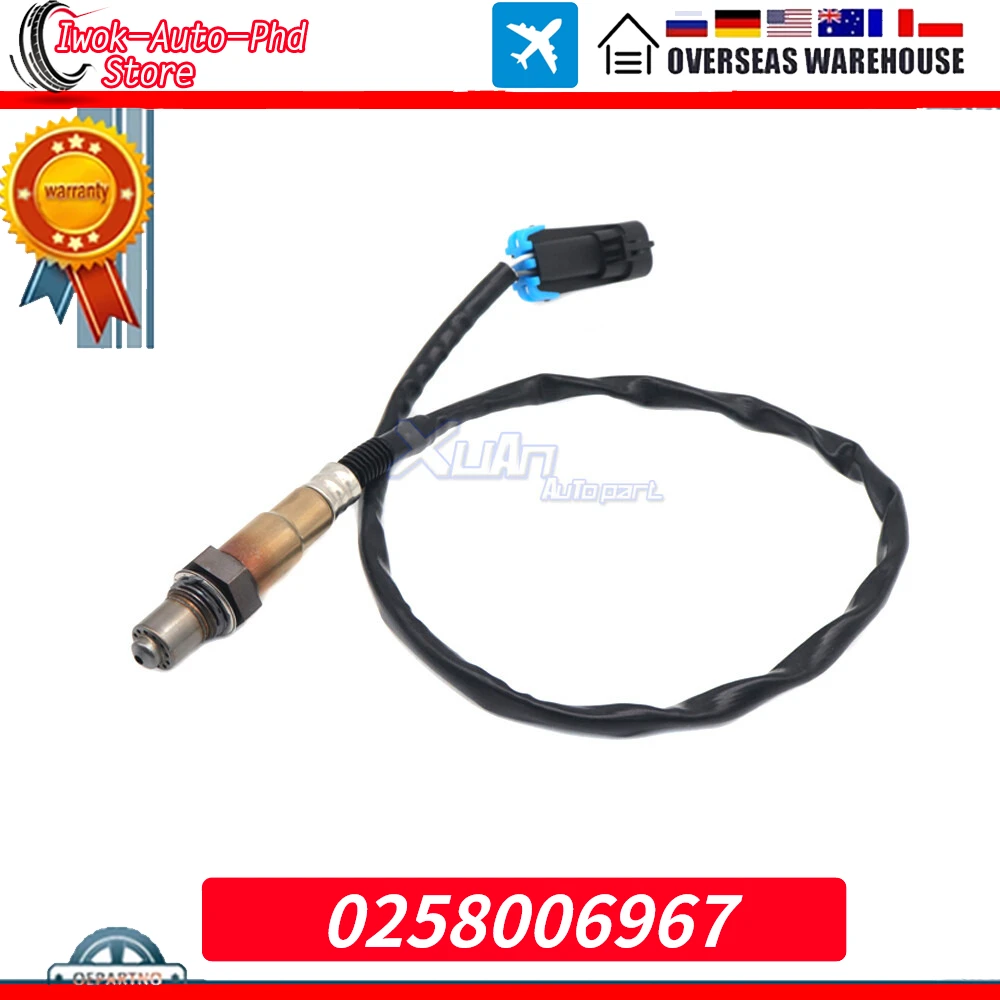 

For FAW Besturn X80 Haima 3 1.8L BYD F3R 1.5L Haima 3 Saloon 5DA0-18-8G1 Car 0258006967 Air Fuel Ratio Lambda Oxygen O2 Sensor