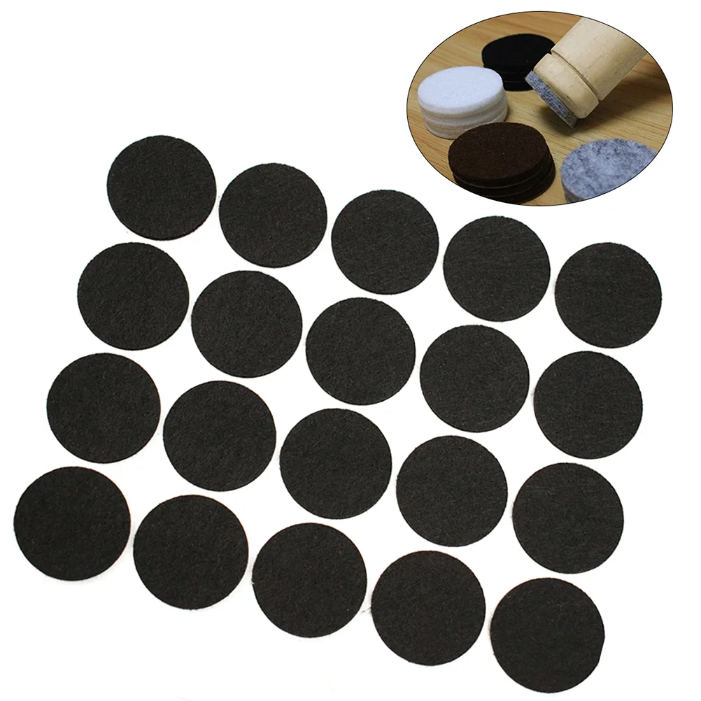 100 Pcs Outdoor Step Mats Chair Leg Floor Protectors Sofa Felt Furniture Pads Table Feet Black Foot