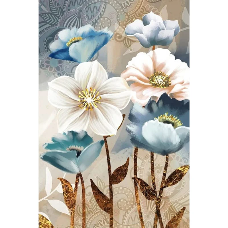 

5D Diamond Painting Flowers Cross Stitch Kits Diamond Embroidery Landscape Full Square Drill Mosaic Picture Art Home Decoration