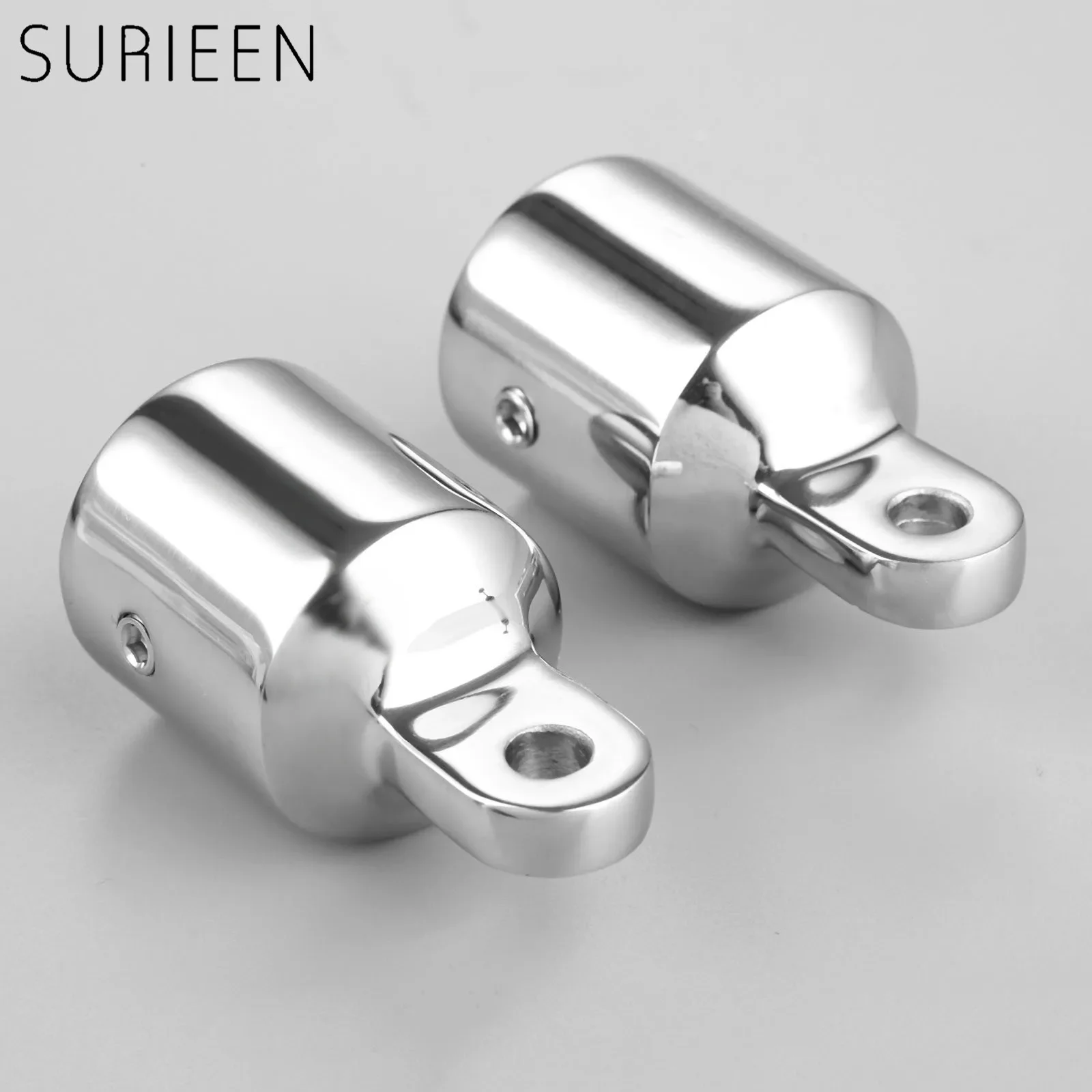 2Pcs Marine Stainless Steel 316 Bimini Top Eye End Cap Hardware Fittings For 1