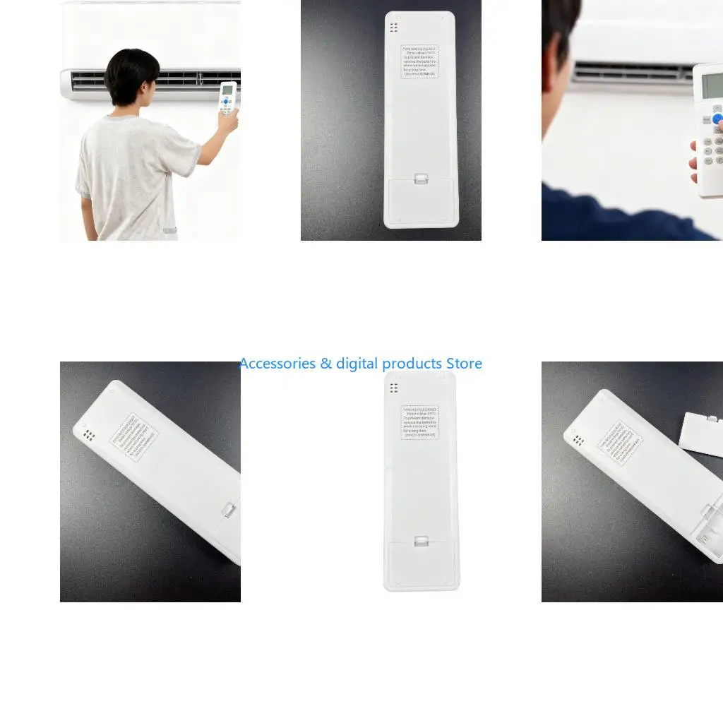 77JD Portable Backlit Remote Control Ergonomic Handle for RG67G(2S) BGEF Air Conditioner Easy Control During Travel and Home