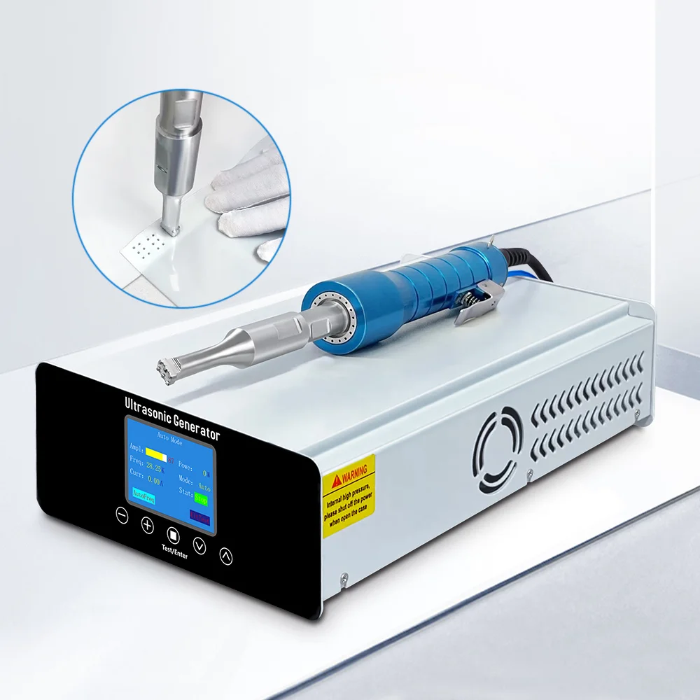 

Manufacturer Handheld Ultrasonic Plastic Spot Welder Ultrasonic Welding Machine for Plastic Non-woven Fabric