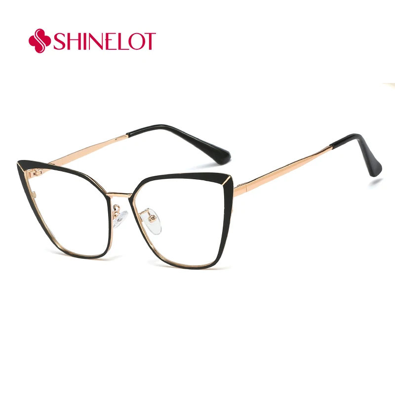 

95609 High Quality Cat Eye Eyeglasses Frame Female Eye Protection Glasses Youth Style Original Craft Eyewear