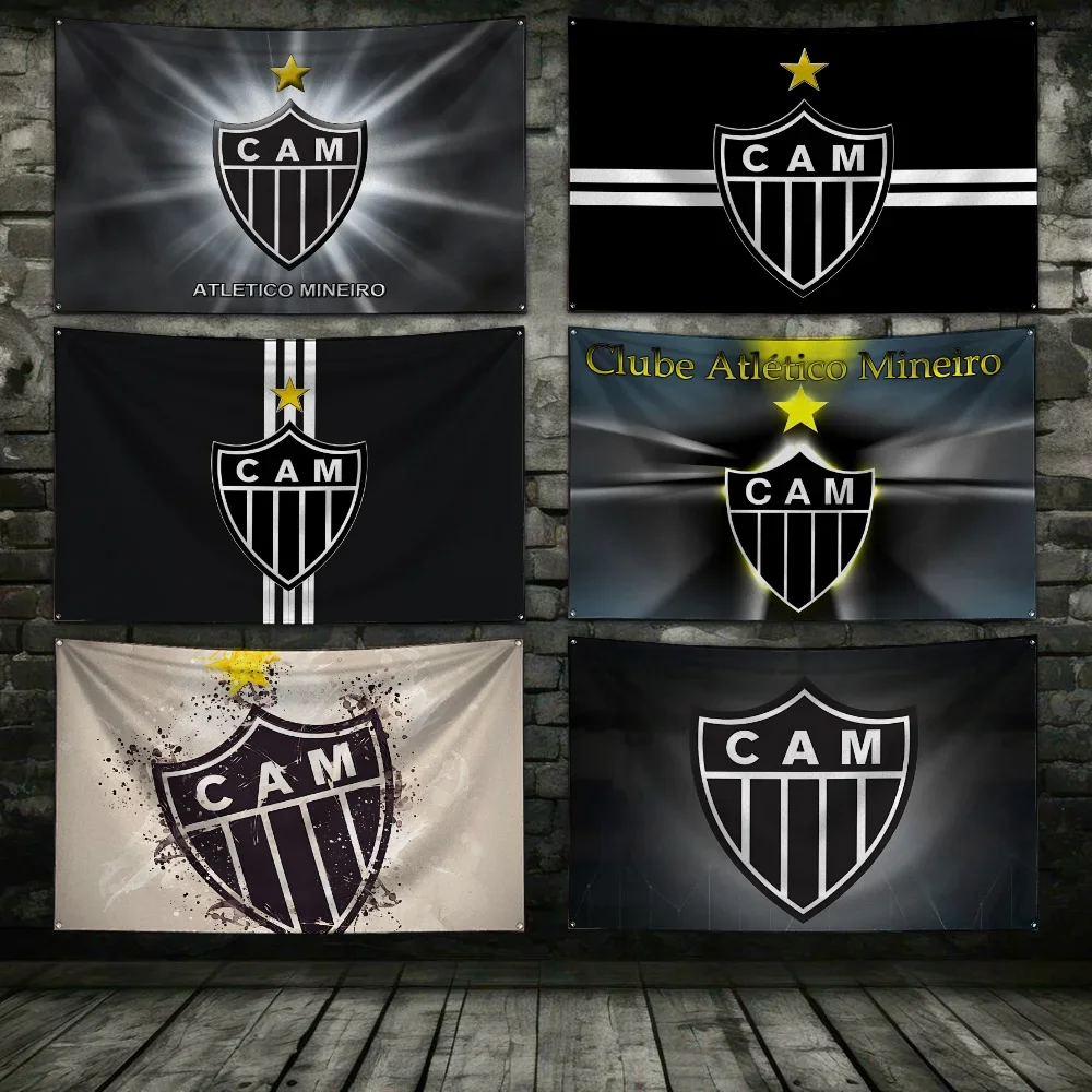 Atletico Mineiro CAM Flag - High-Quality Soccer Team Banner for Fans, 90x150cm, Perfect for Home Decor and Match Day Support