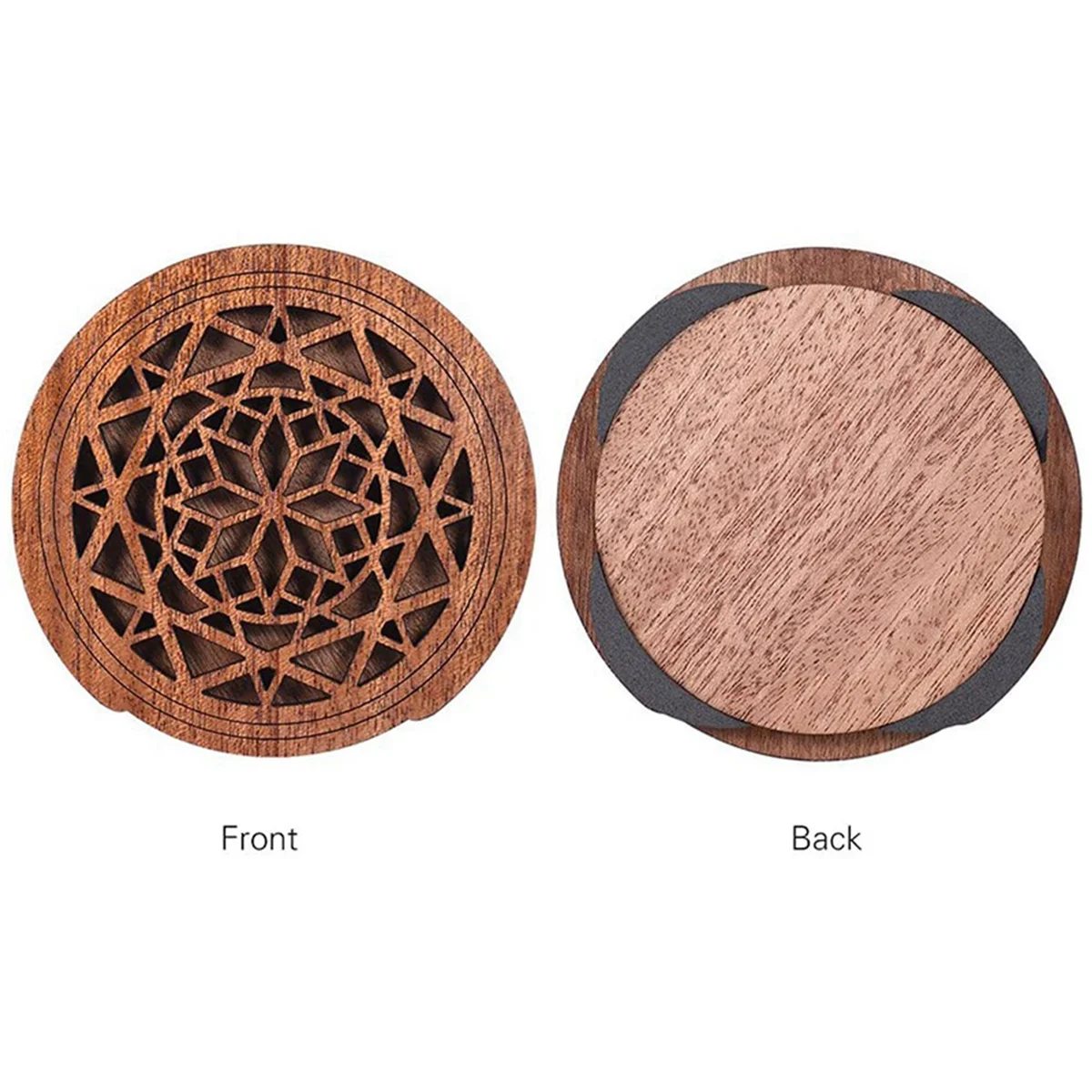 BAAU 3X กีตาร์ไม้ Soundhole Sound Hole COVER BLOCK ข้อเสนอแนะบัฟเฟอร์ไม้มะฮอกกานีสําหรับ EQ กีตาร์อะคูสติกพื้นบ้าน,สไตล์ 1