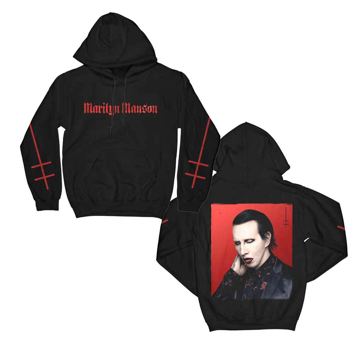Marilyn Manson Hoodie Oversize - Oversized Crewneck Fleece 评论和价格