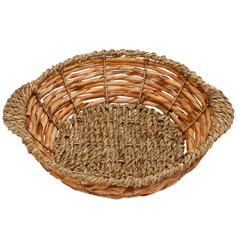 Wicker Straw Mat 18x6cm Heat Insulation Casserole Pad Kitchen Woven Mat Tableware Holder Stone Pot Basket Storage
