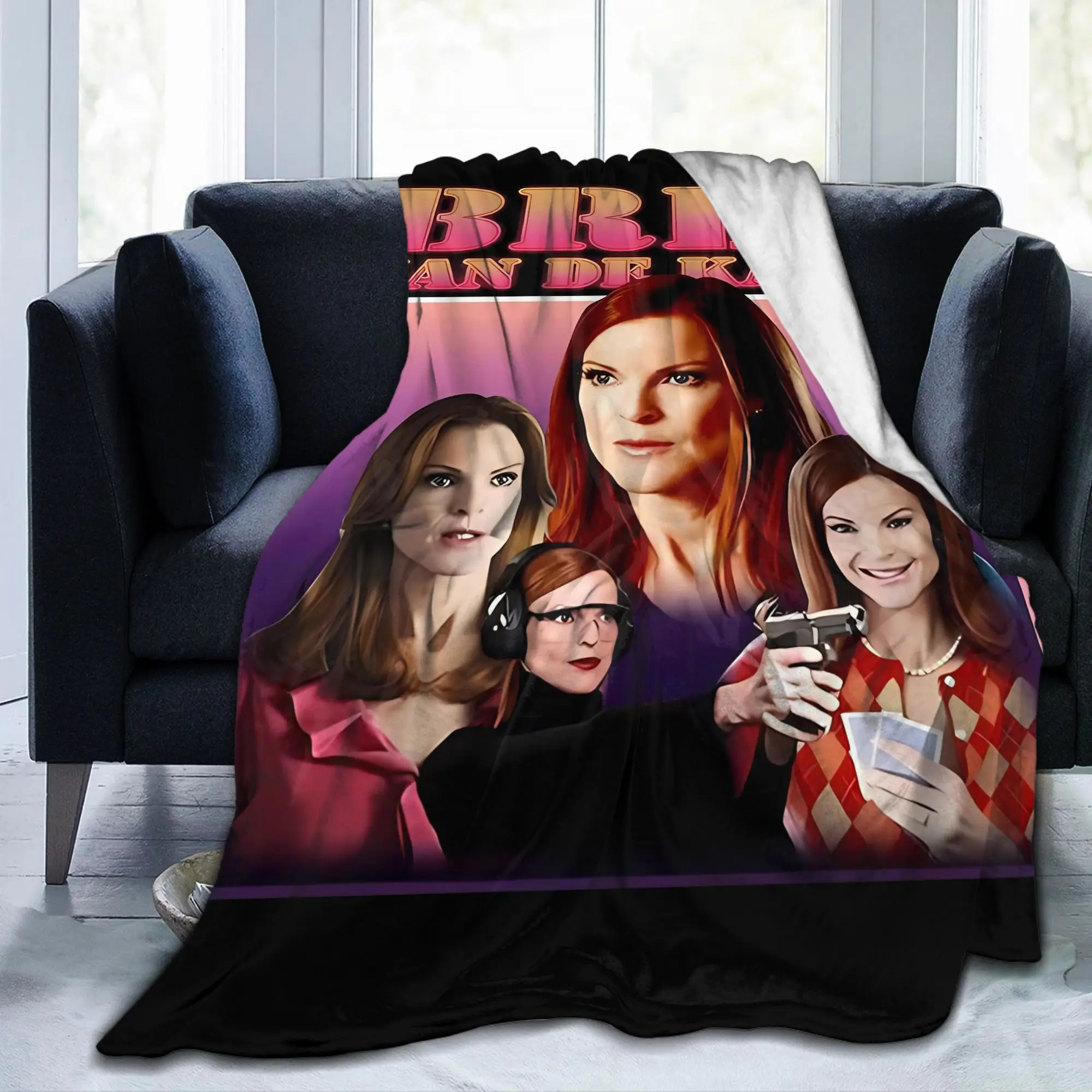 Desperate Housewives Bree Van De Kamp Knitted Blankets Perfect Mother Wool Throw Blanket Bedding Couch Lightweight Portable