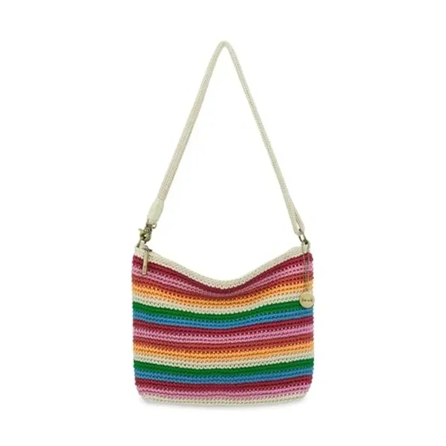 

The Sak Lumi Convertible Crossbody Purse - Women's Handbag for Everyday Travel, 3-in-1 Small Crossbody in Crochet Leather