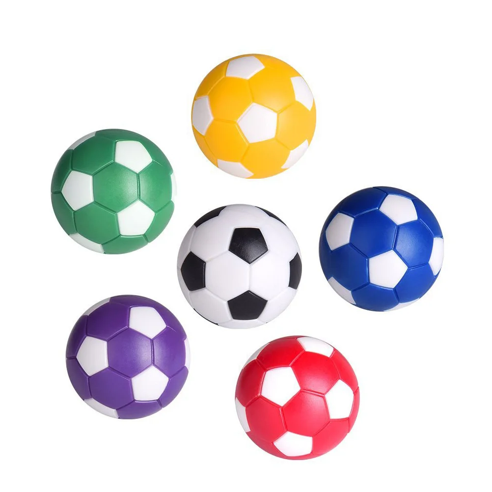 6pcs Table Soccer Footballs Replacement Balls Mini Official Tabletop Soccer Game Ball Accessory table foosball ball