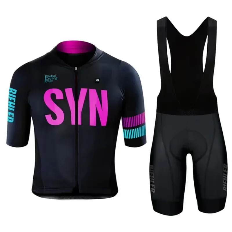 

SYN 2025 Quick Dry Short Sleeve Men's Cycling Clothing Set Mountain Bike Suit Summer 2026 Ciclismo Ropa Hombre