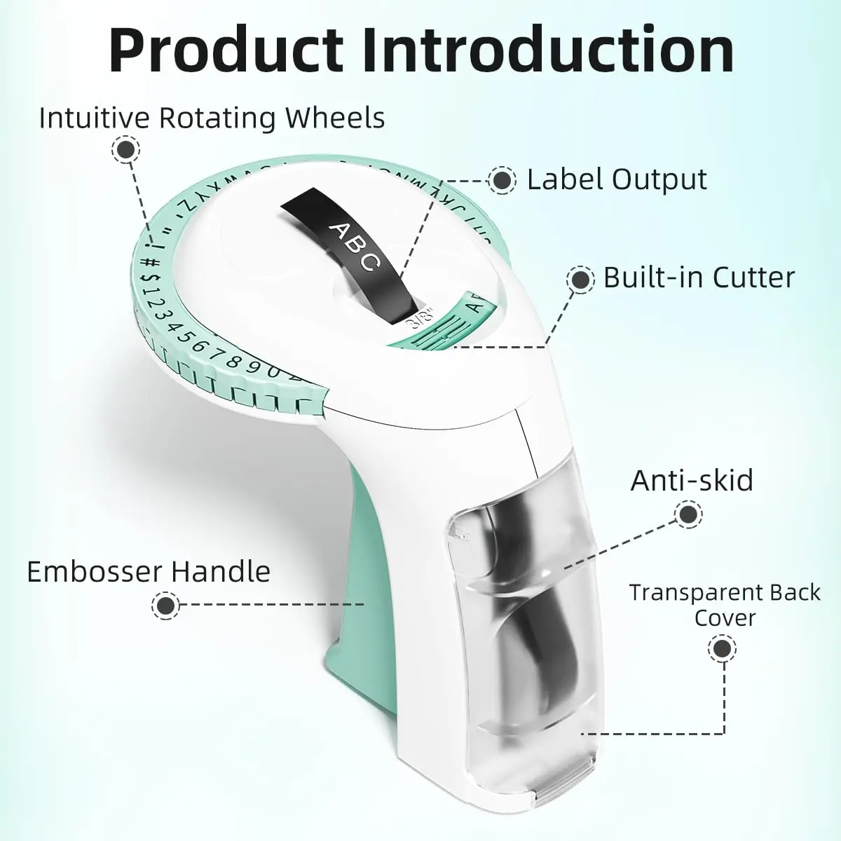 Imagem -04 - Omega s Portátil Embossing Label Maker Machine Fita Gravada Labeler Handheld Impressora de Etiquetas com 3d Embossing Tape Novo