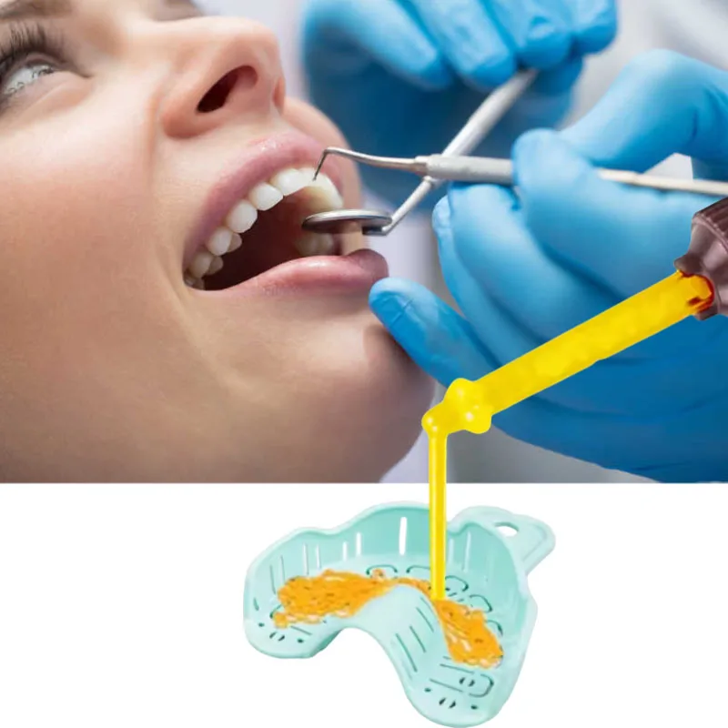 50 stücke Dental Mischen Tipps Abdruck Materialien Labor Prothese Farbe Rohre Einweg Silikon Gummi Mixed Kopf Zahnmedizin Material – Detail 3
