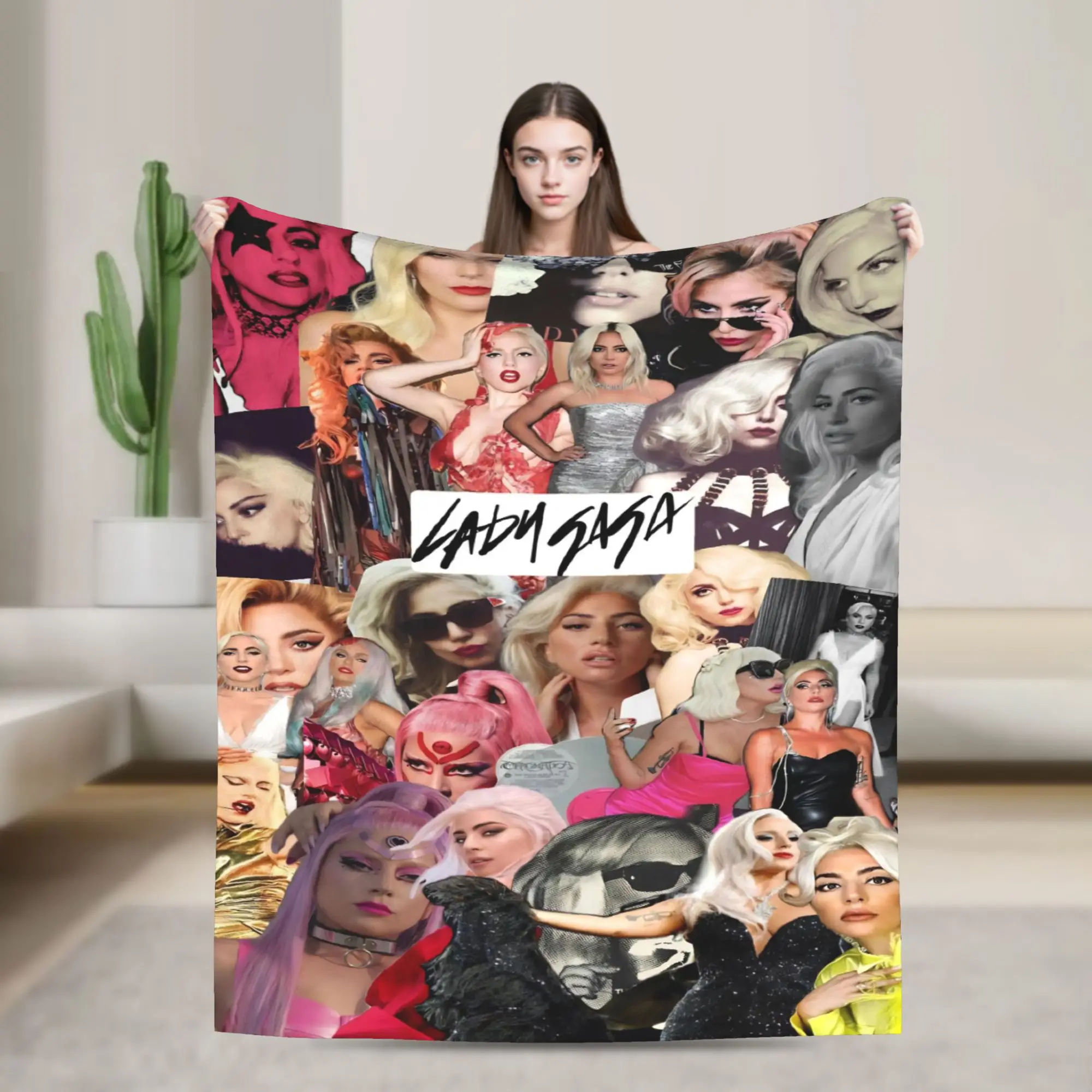 

Lady Gaga Mayhem 2025 Album Flannel Blankets Soft Bedding Throws for Couch Chair Decorative Funny Bedspread Sofa Bed Cover