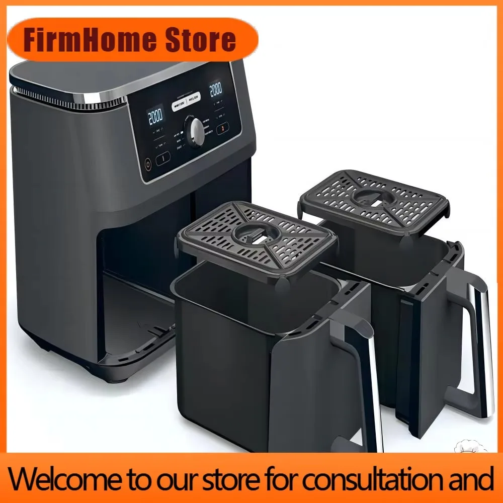 FirmHome StoreNew Smaller Household Double Independent Commercial Electric Air Fryer With Touch Screen Control For House Party U
