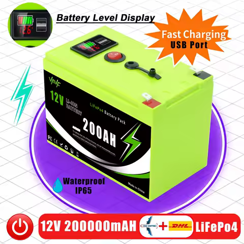 Ultra-Long Life Lithium Battery 12V 200Ah LiFePO4 Battery with Low-Temp Cutoff, Built for Solar Battery Camping&amp;Off-Grid Power🪷
