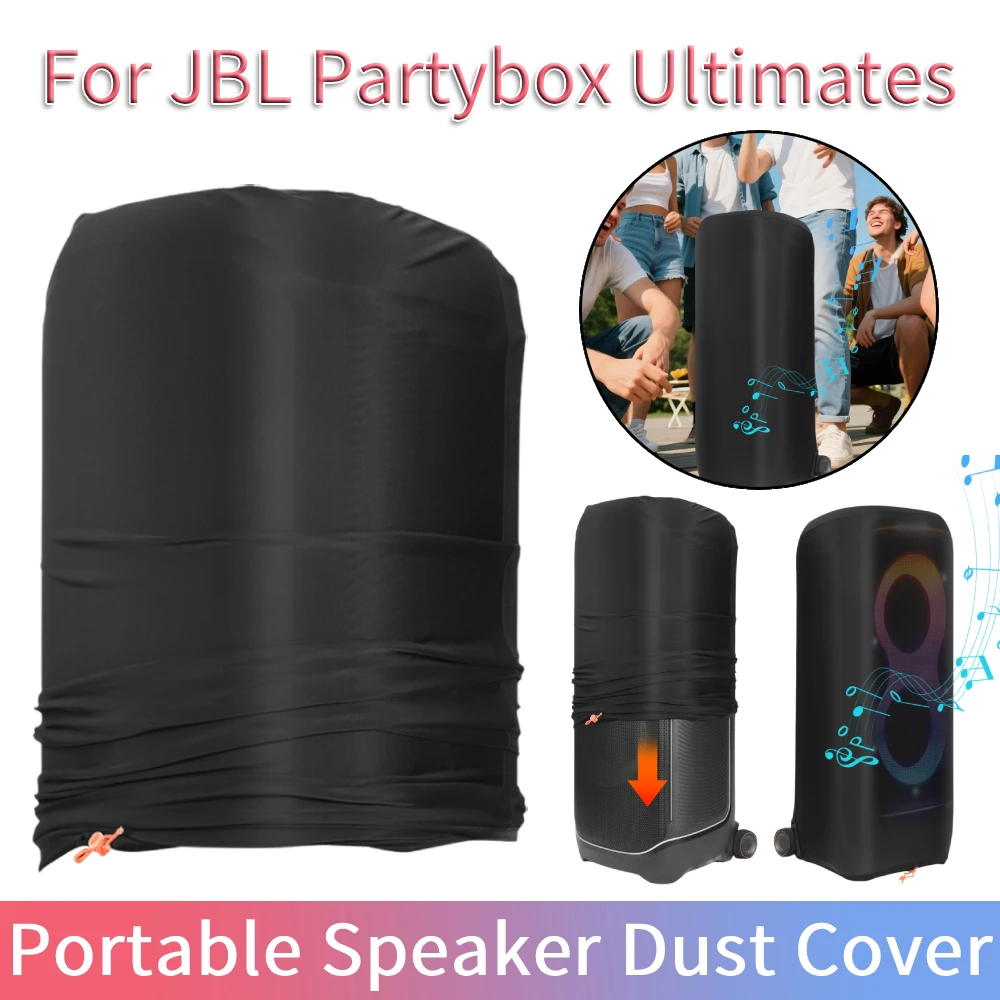 Capa Protetora para Caixa de Som Portátil JBL Partybox Ultimate, Capa Elástica à Prova de Poeira, Acessórios para Caixa de Som