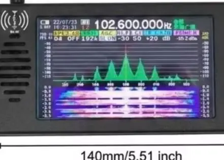 For DSp Digital Demodulation Radio Shortwave Receivers With 4.3 Inch IPS Screen For CW AM SSB FM HAM Communication Test Tool