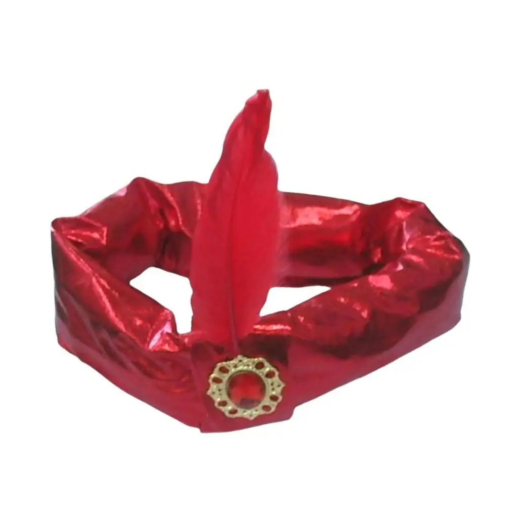 Sombreros de turbante indio Sultan, sombreros suaves para hombres, sombreros de reyes de Halloween para disfraces de graduación