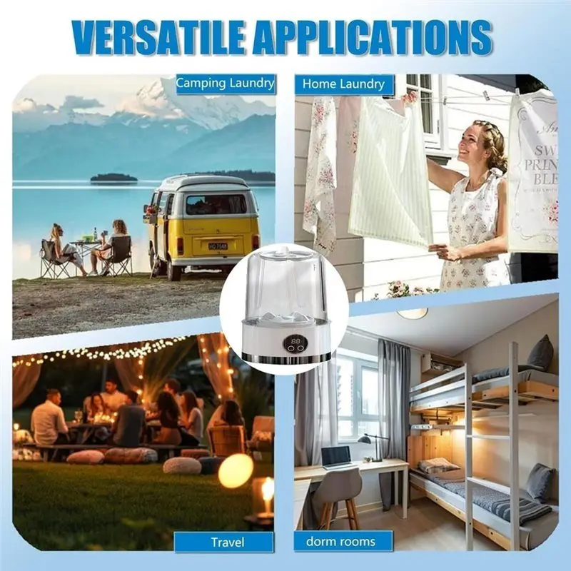 L73A 2025-كوب غسيل ذكي محمول لاسلكي مع شاشة LCD، لحمالة الصدر والملابس الصغيرة والمنزل والفندق والتخييم