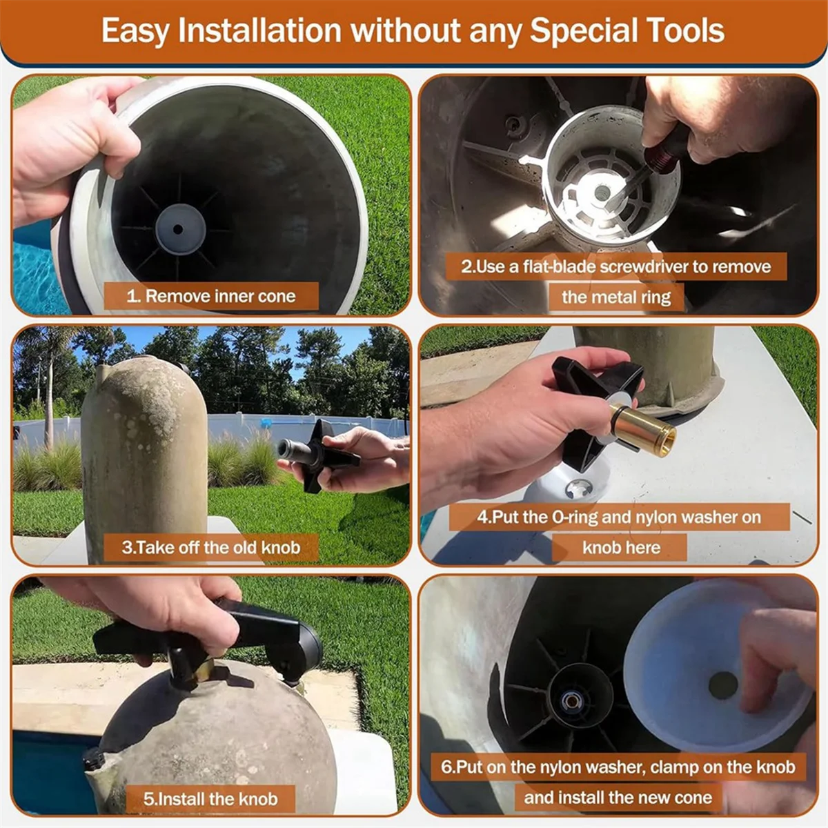 

CX900G Locking Knob and CX900DA Pool Filter Knob Kit for Star-Clear Plus Filters