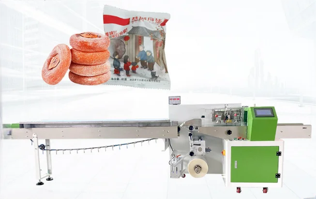 캔디 비스킷 플로우 포장기 플로우 필로우 쿠키 포장기 소규모 사업용