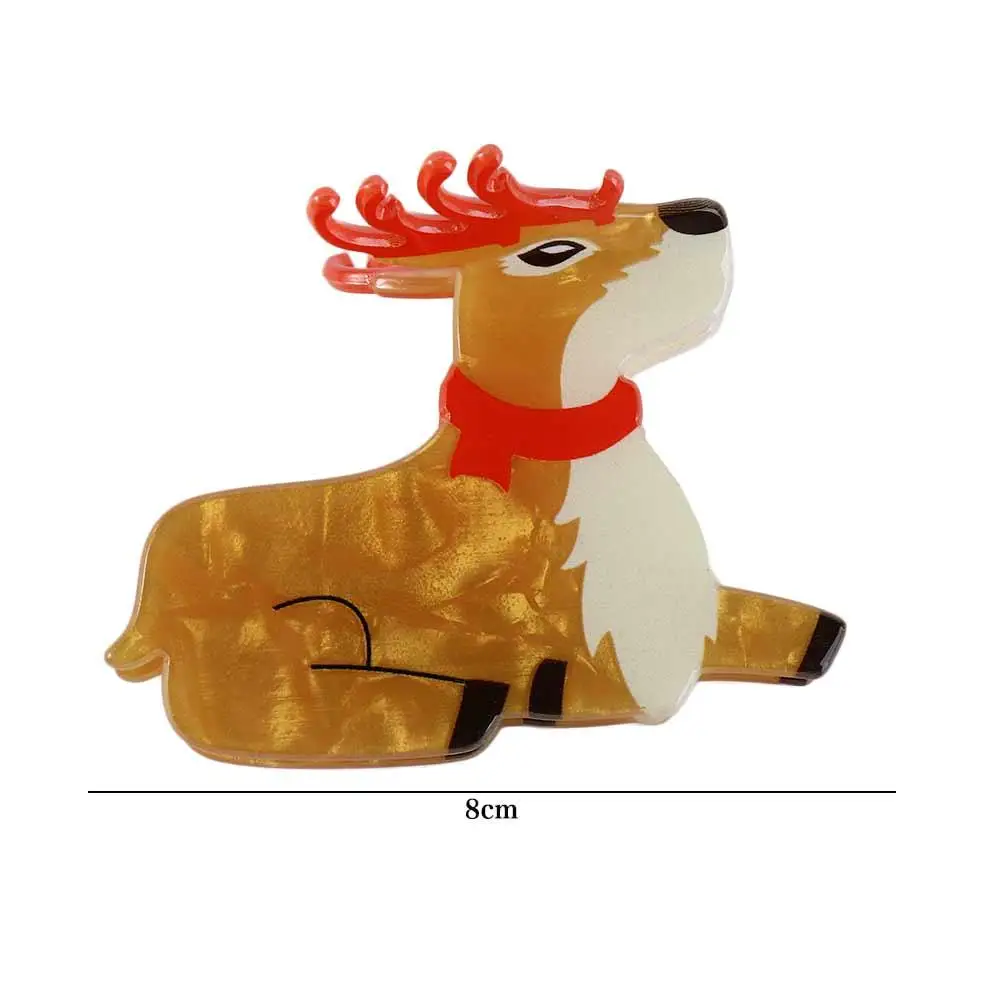 Puppy Animal Dog Hair Claw Cartoon Grab Clip Cat Hair Clip Christmas Hat Hair Clip Festival Headdress Christmas Elk Shark Clip