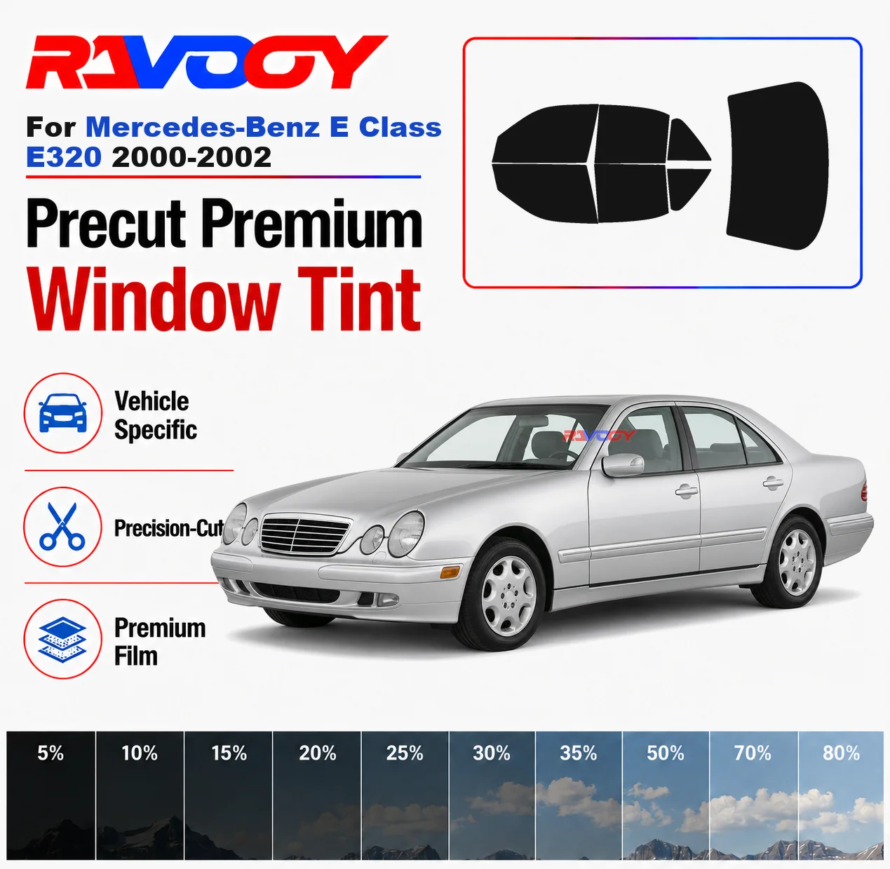 premium-precut-window-tint-kit-front-rear-windows-rear-windshield-for-mercedes-benz-e-class-e320-2000-2002-nano-ceramic-film