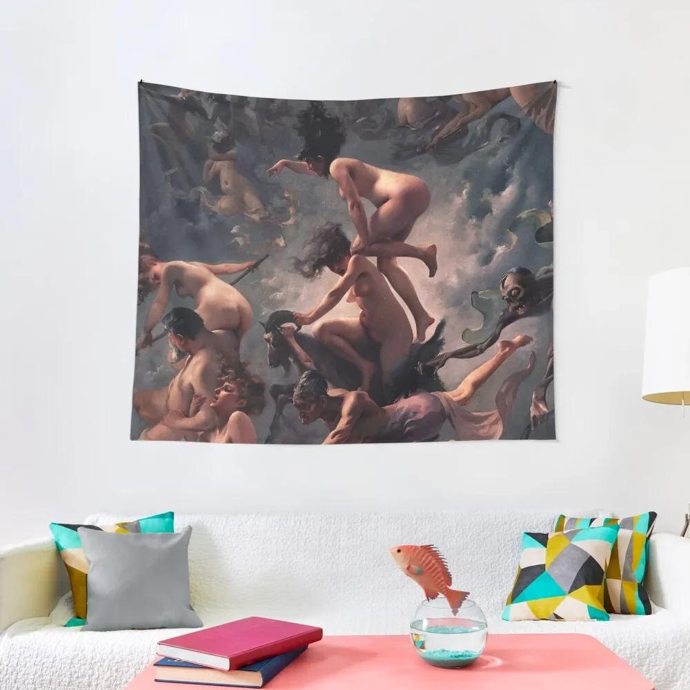 Witches Sabbath Tapestry Wall Tapestries Aesthetic Room Decor Korean Tapestry