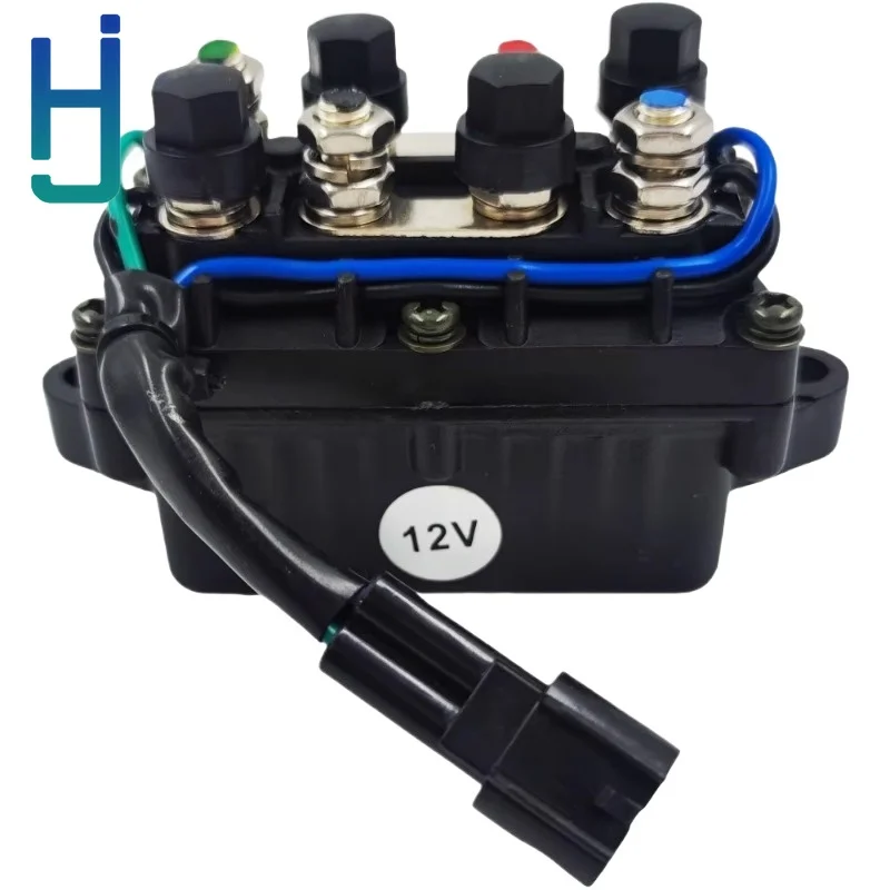 61A819500100  New 12V 3-Pin Power Trim Tilt Relay Assembly Replaces  for Yamaha 2 Stroke 4 Stroke Outboard