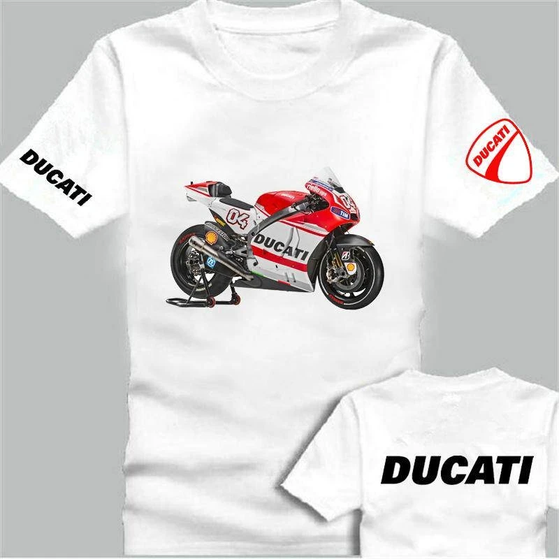 Neues Motorrad-Kurzarm-Baumwoll-T-Shirt mit Fahrrad-Grafikdruck, Hochwertiger Luxus-Unisex-Stil für Männer und Frauen – Detail 6
