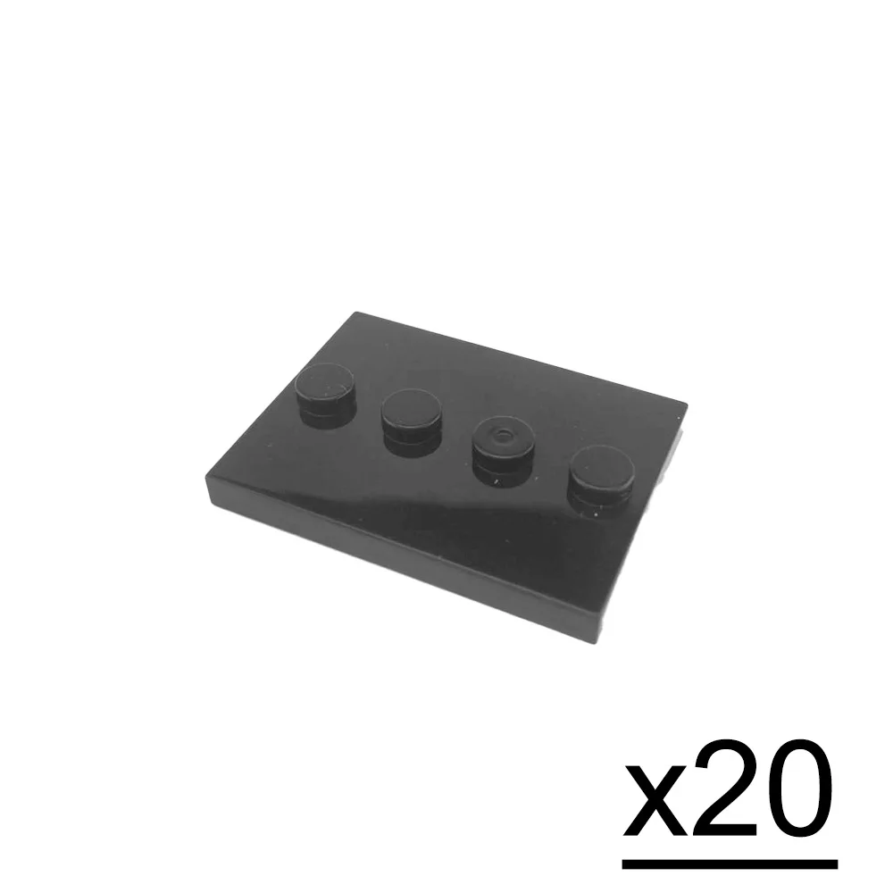 20 قطعة حامل سداسي لبنات البناء Minifigs HEX اللوح الأساسي Socle MOC الطوب ألعاب البناء