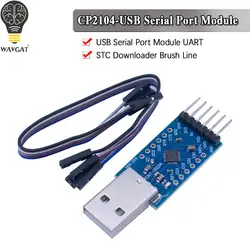 WAVGAT CP2104 USB 2.0 to TTL UART 6PIN Module Serial Converter STC PRGMR Replace CP2102 With Dupont Cables