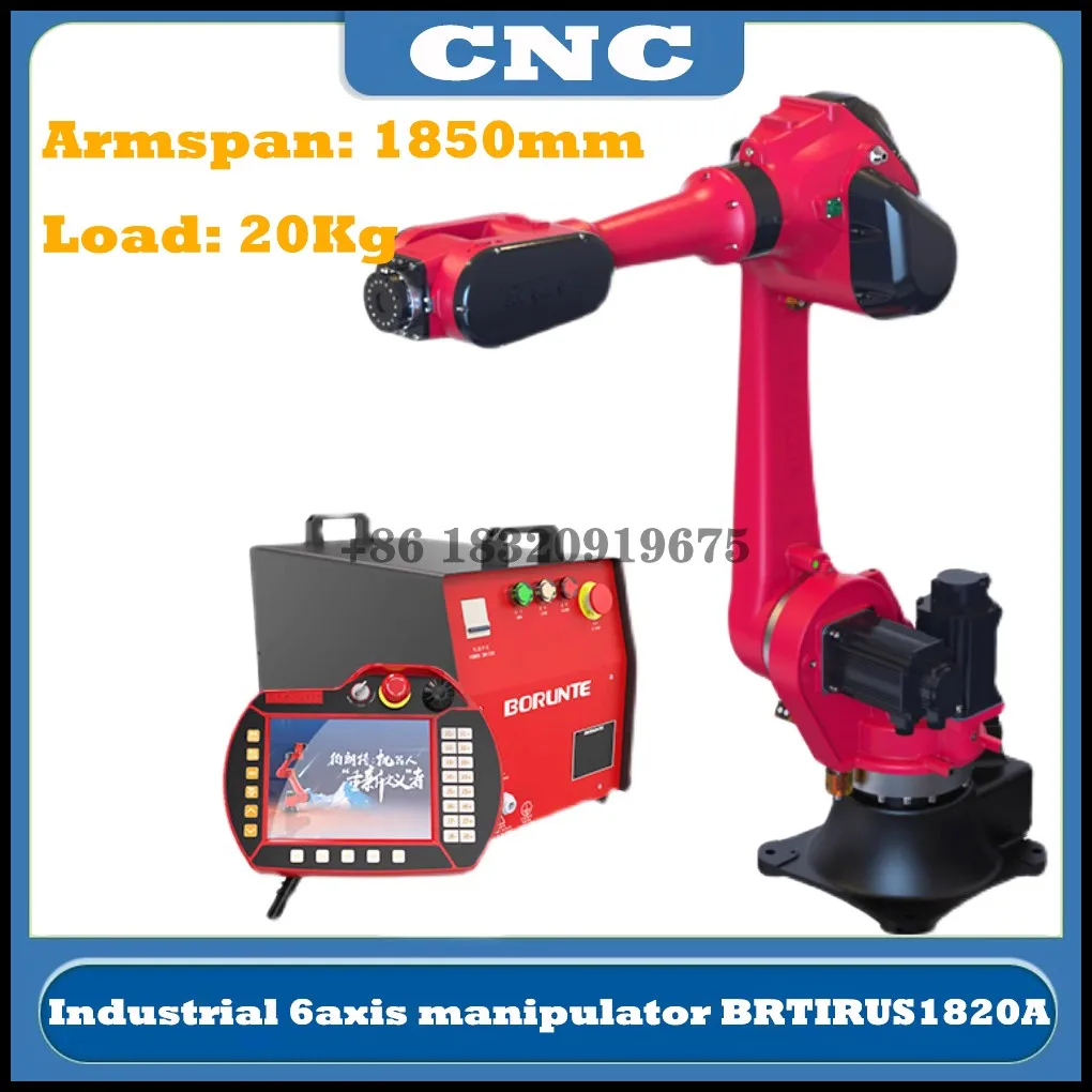 Latest CNC industrial robot 6axis manipulator welding automatic loading unloading handling palletizing Arm extension 1800mm 20Kg
