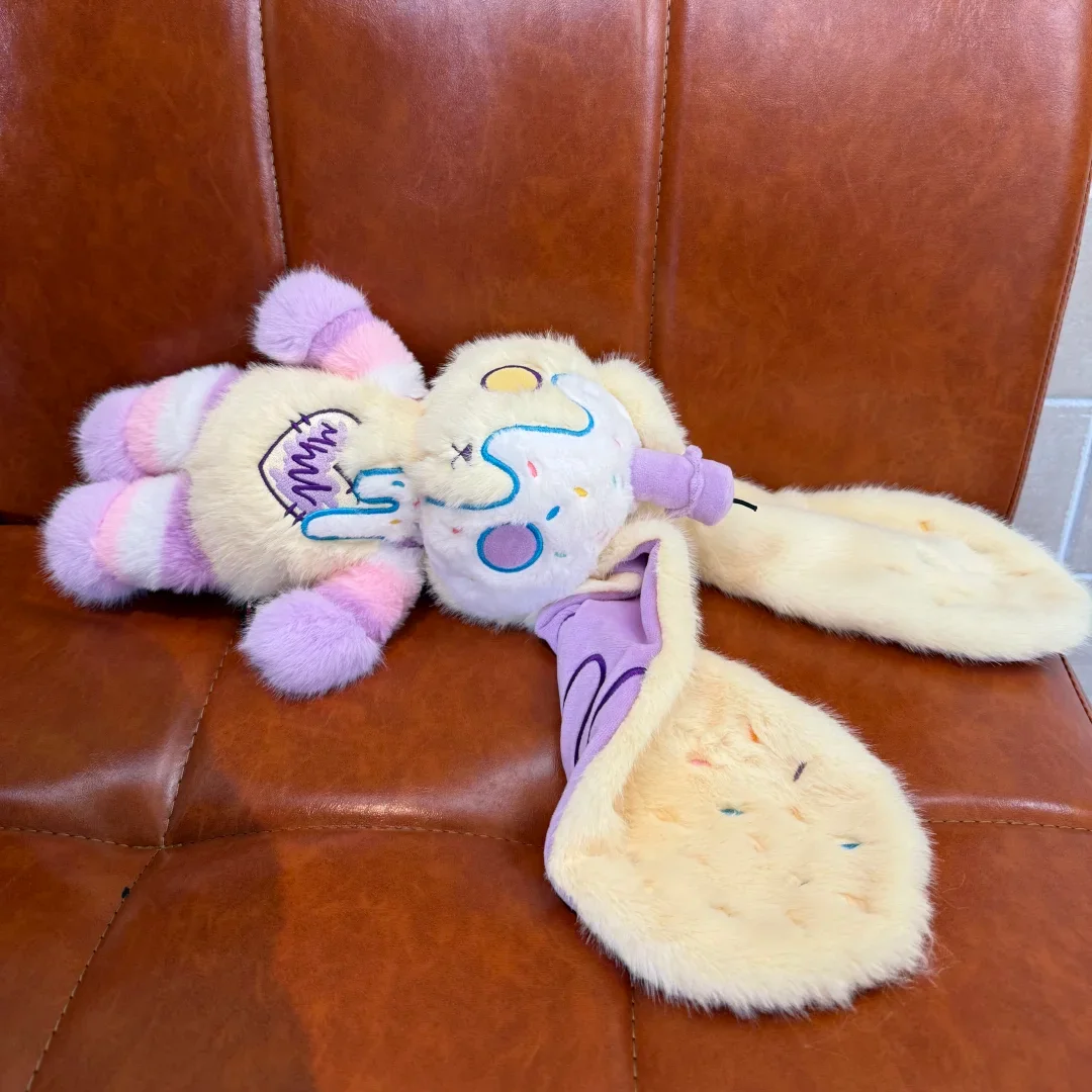 PLUSHIE DREADFULS Plush Toy Birthday Cake Rabbit Pastel Color Melting Cream Stuffed Animal Heart Decor Lovely Toy Collectible