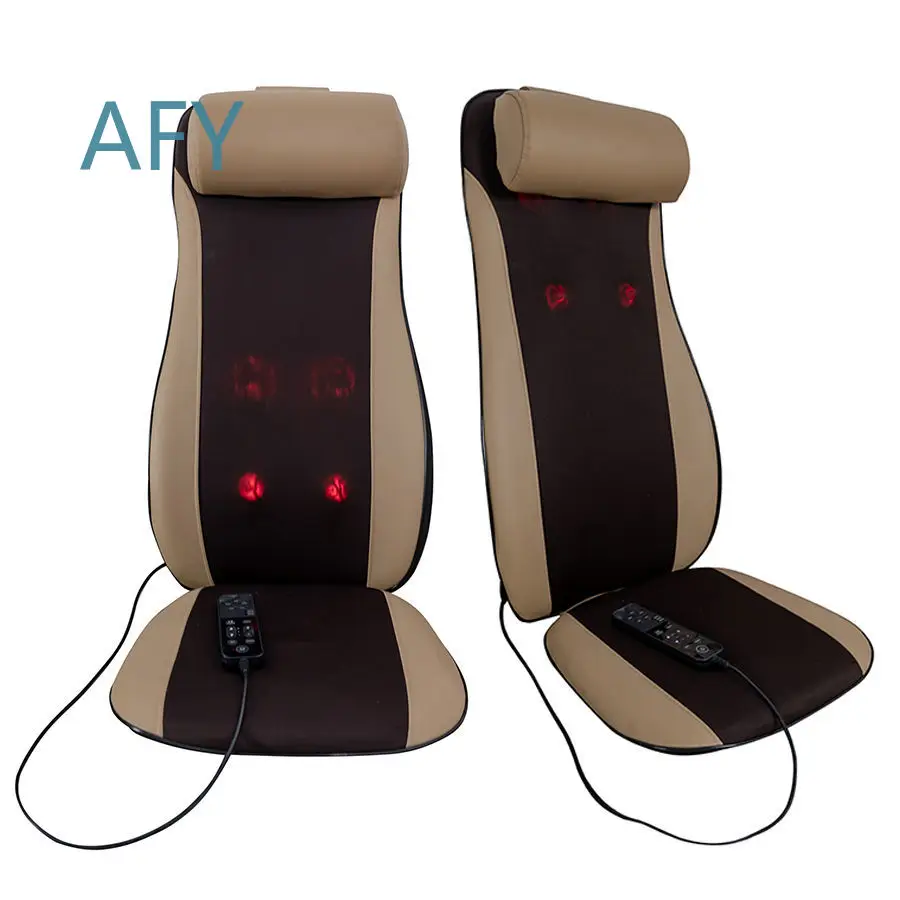 Electronic Vibration Neck Back Massager for Relieve Lumbar Pressure Shiatsu Massage Cushion for Office Home Travel Use