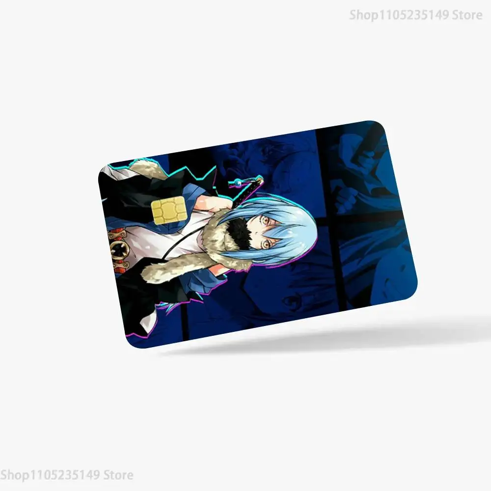 Tensei Slime Rimuru Credit Card Skin Stickers for Bank Card Bus Metro Card Sticker Waterproof Women Gift