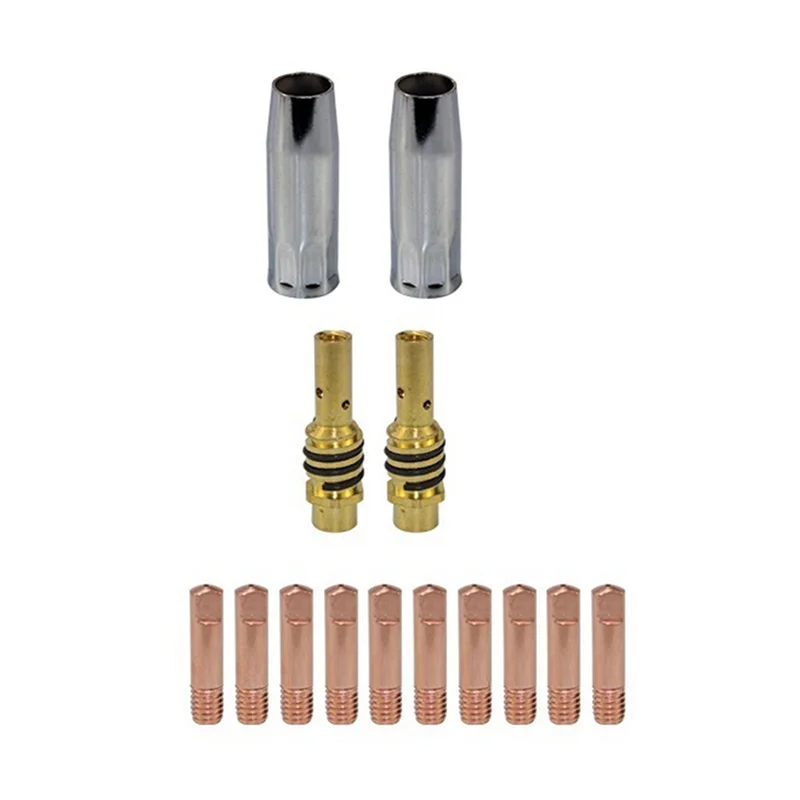 

RANA 14Pcs Welding Torch Nozzle MB-15AK Argon Arc Welding Nozzle Contact Tip For 15AK MIG Welder