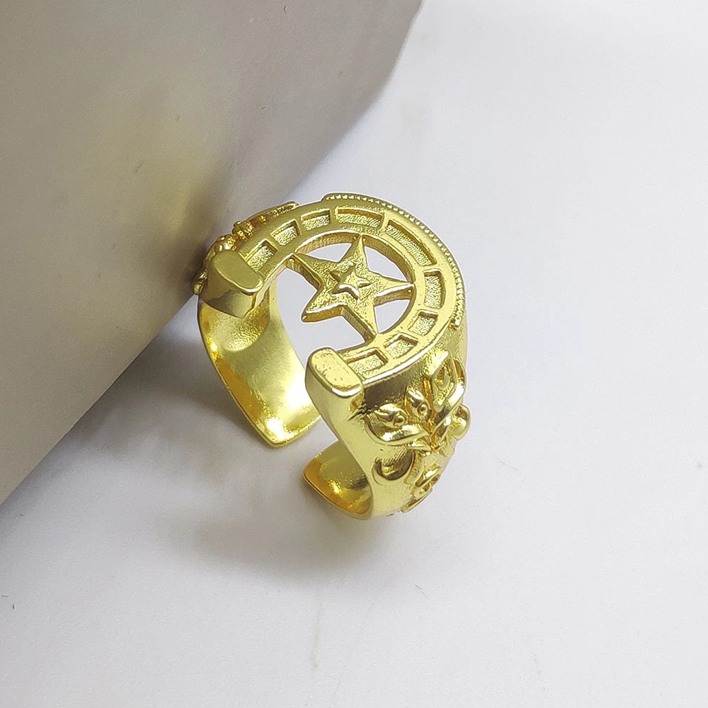 حلقات نجمية معدنية من الفولاذ الأنمي للأطفال ، مجوهرات حفلات ، إكسسوارات ملابس ، هدايا أصدقاء ، أنيمي ، موضة ، لونين #4