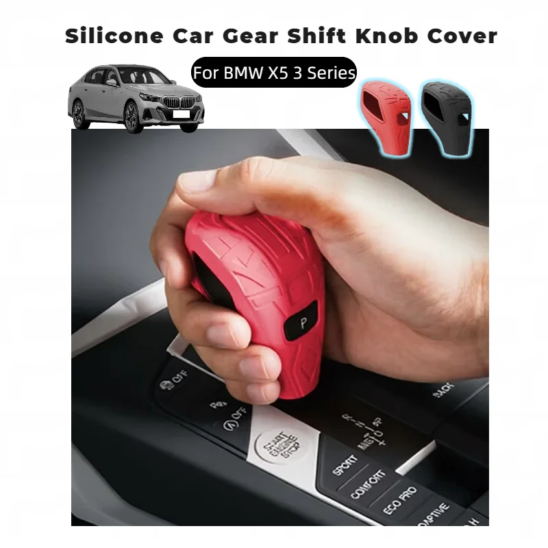

Non-Slip Silicone Gear Shift Knob Cover for BMW X5 3 Series Gear Shift Protective Covers Sleeve Auto Accessories Interior