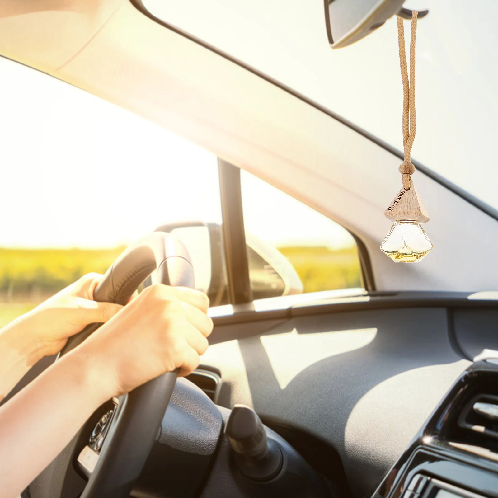 

10Pcs Perfume Pendant Car Hanging Decor Auto Bottle Diffuser Fresh Air Rearview Mirror Ornament Car Interior Decoration