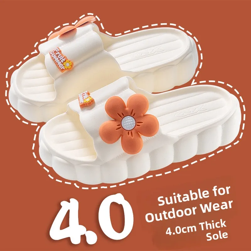 

Women's Thick Bottom Slippers Indoor Home Bathroom Anti-slip EVA Outdoor Summer Sandals Comfortable Sensation Slip-resistant