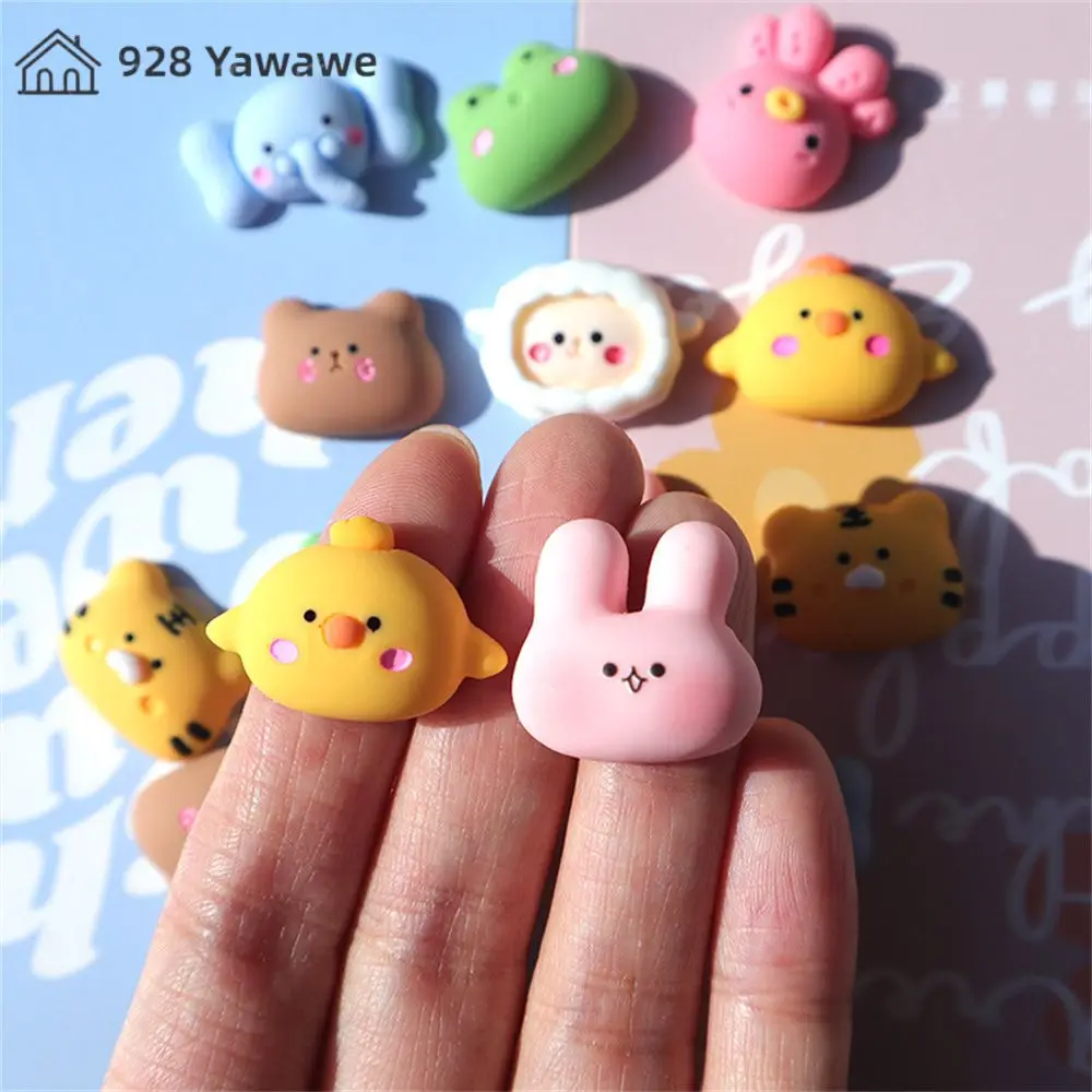 Resin Doll Elastic Little Bear Rabbit Frog Resin Cartoon Cute Cream Gum Accessories Cream Gum Phone Case Kids Accessories