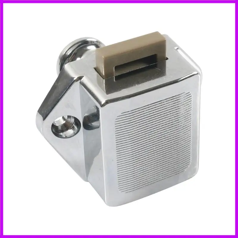 R9CC Drawer Security Lock Push Button Mechanism Double Function Handle Secure Drawer Door Fastener for Furniture Cabinets Use
